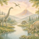 deciji tapet sa dinosaurusima